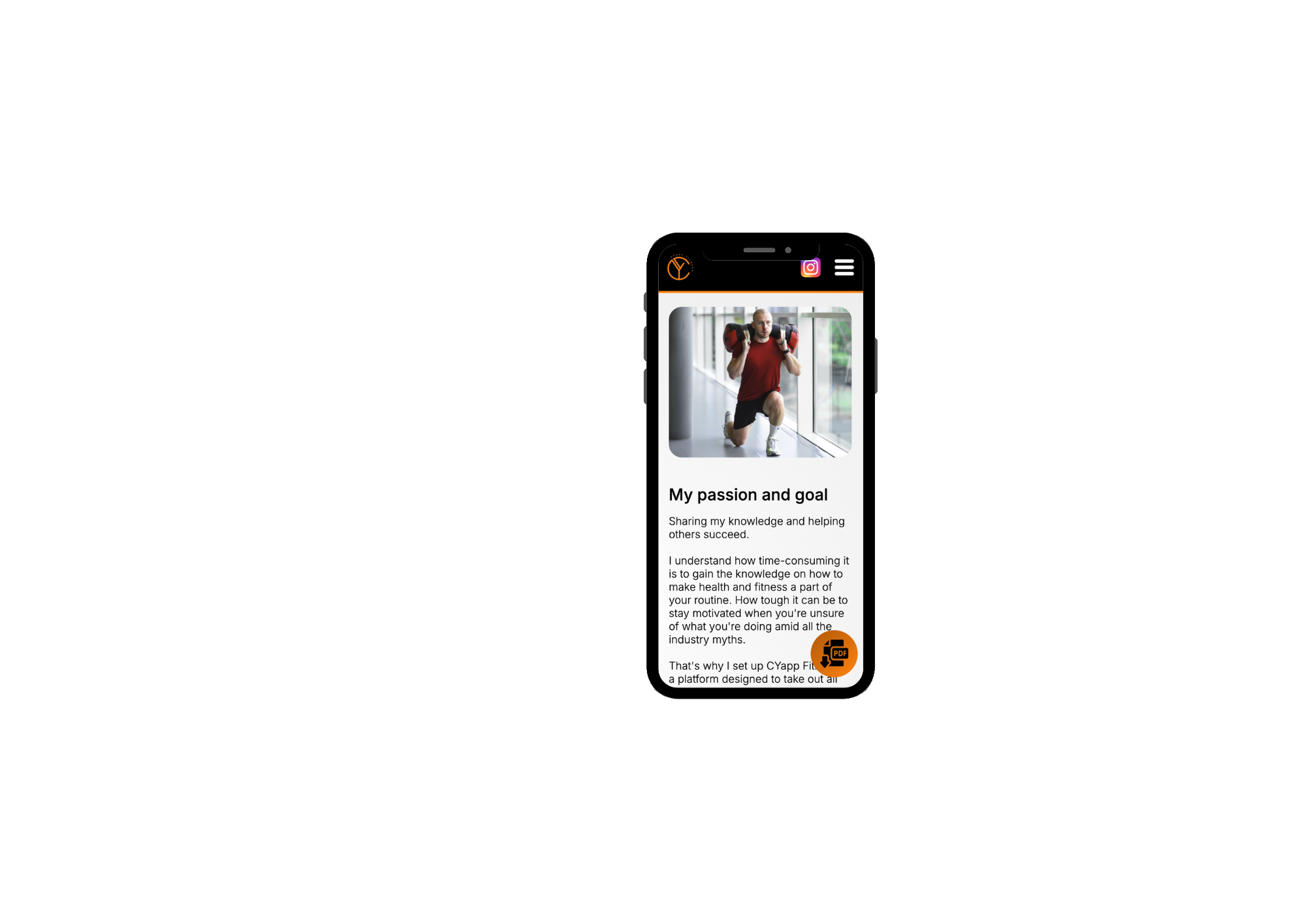CY App Fitness — fitness website