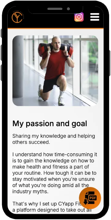 CY App Fitness — fitness website